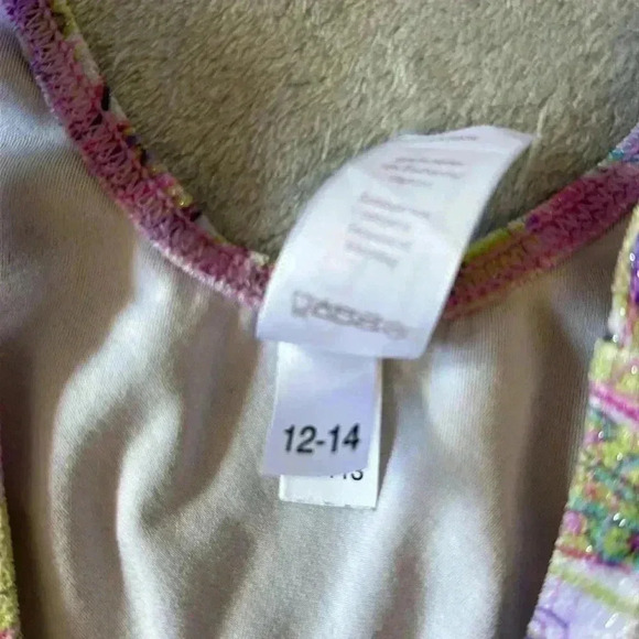 Mondor - Soft sleeveless velour training bodysuit Leotard.  Size 12-14 - Picture 3 of 6